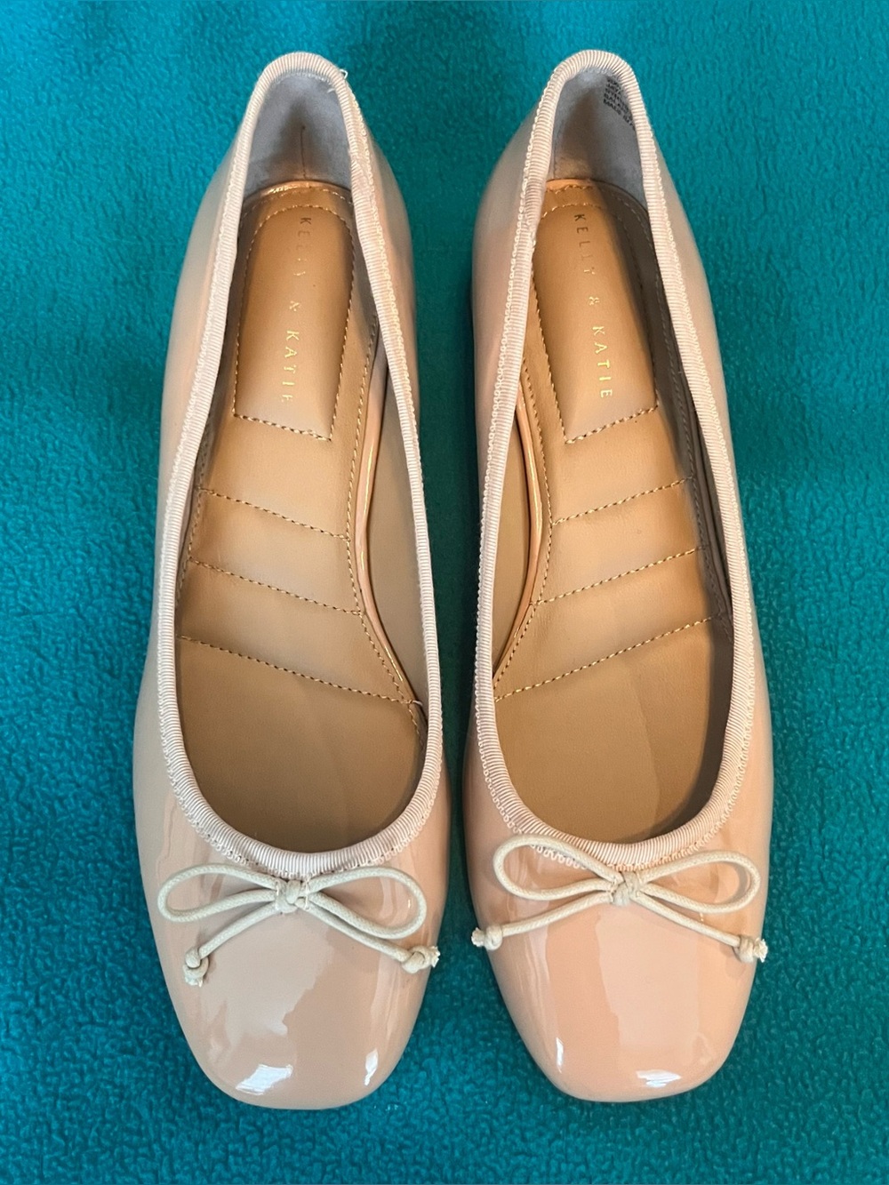 Kelly & Katie Jaya Nude Patent Ballet Flats